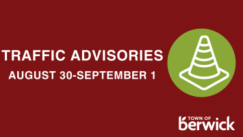 Traffic Advisories: August 30-September 1